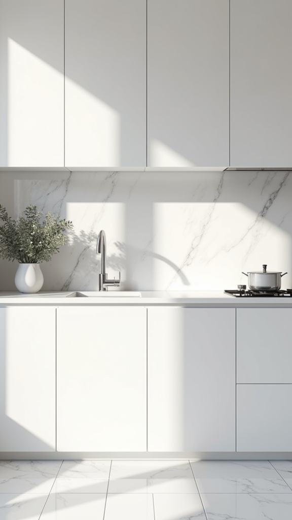 glossy cabinets enhance spaces