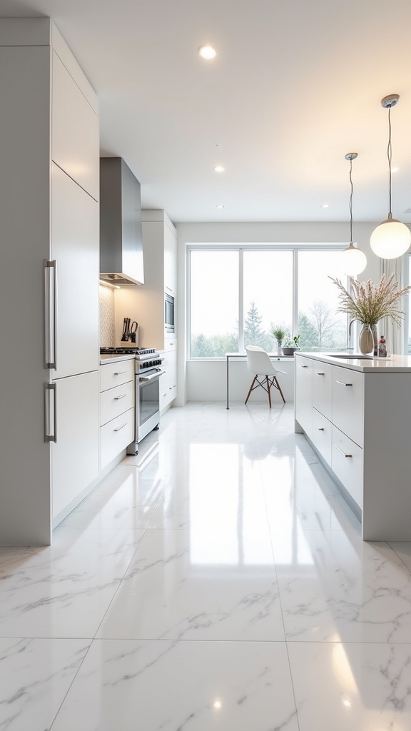 glossy durable contemporary flooring