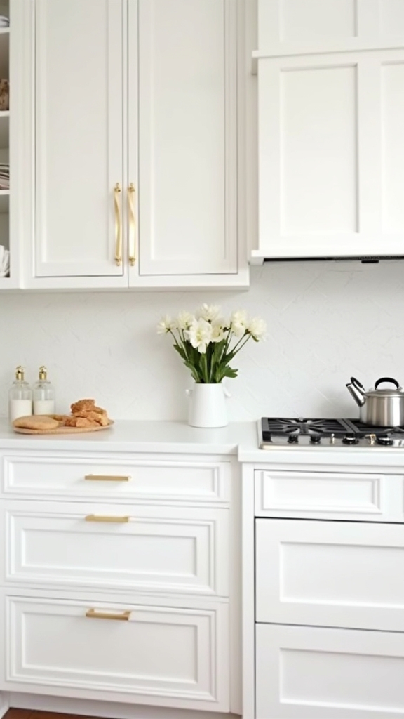 gold accented kitchen appliances
