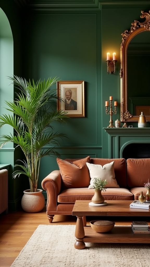 gold accents enhance tranquility