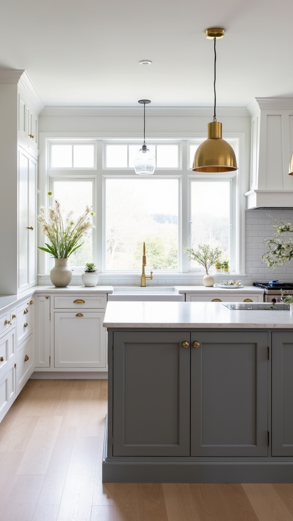 gold accents in kitchen