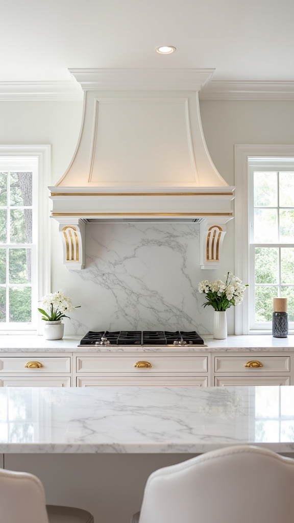 gold elegance in kitchens