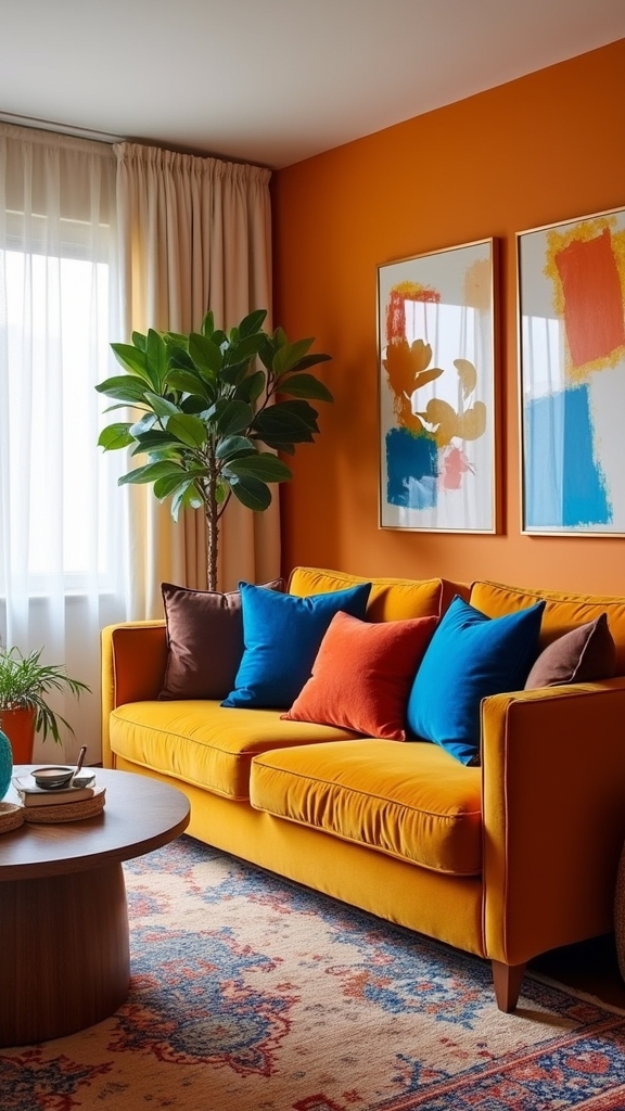 goldenrod orange energizes interiors