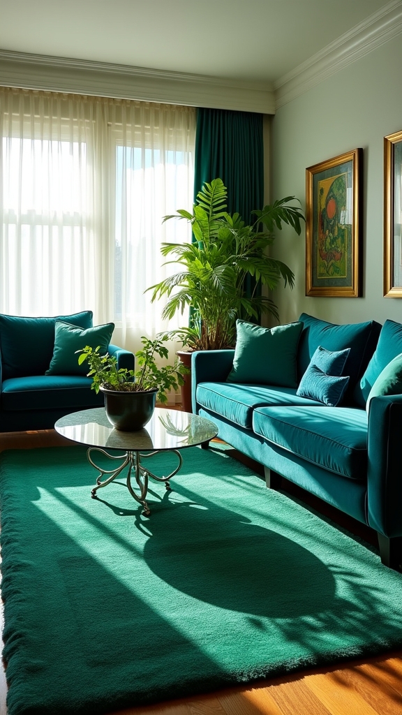 green and blue harmony