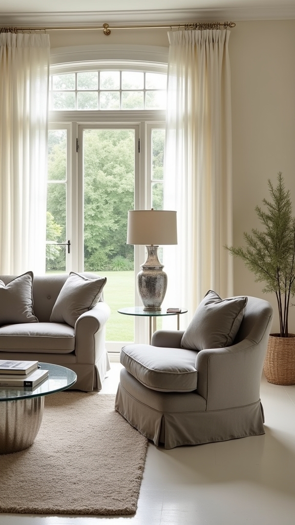 grey accents enhance sophistication