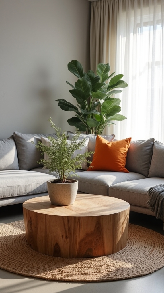 grey and natural warmth