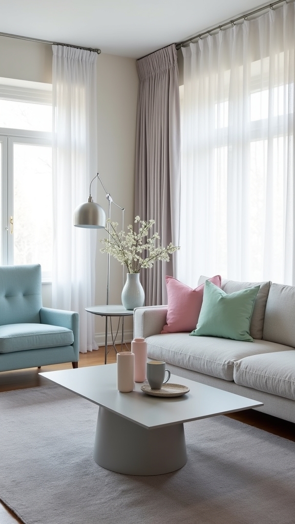grey and pastel harmony