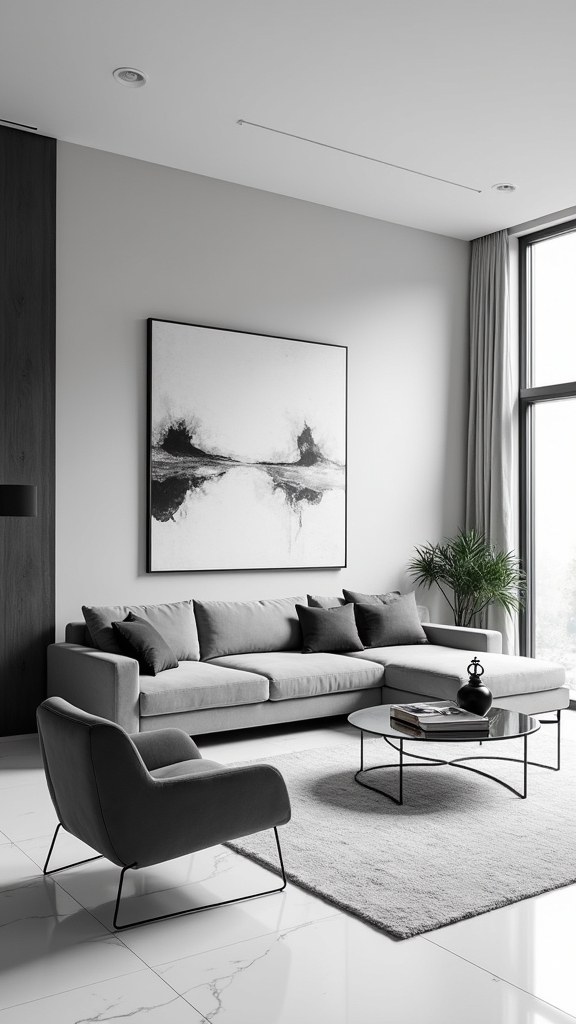 grey and white elegance