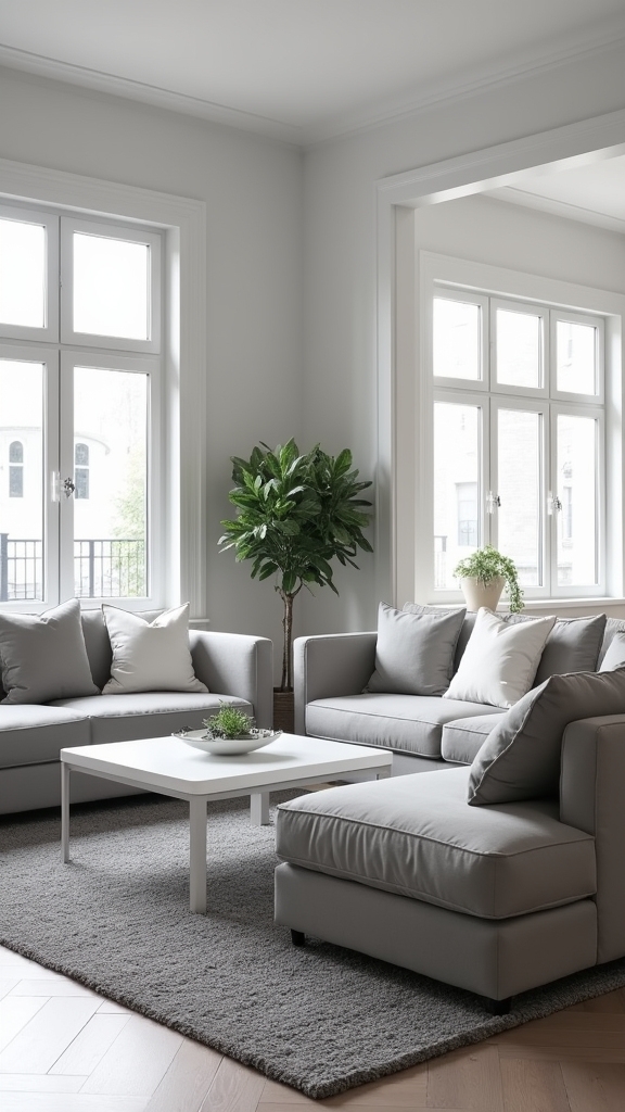 grey and white sophistication