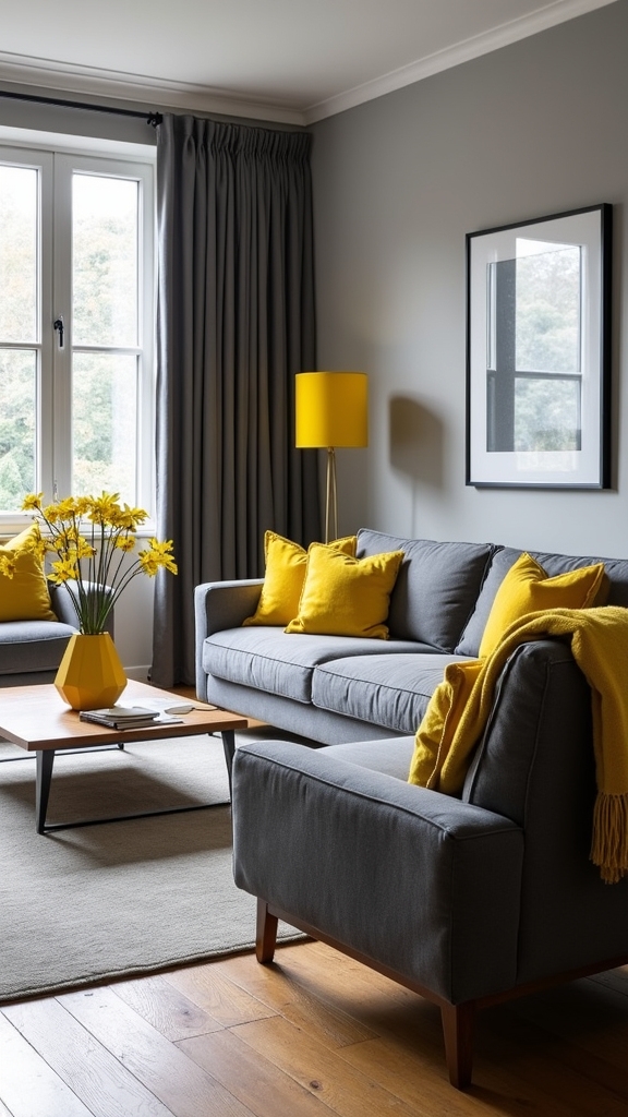grey and yellow harmony