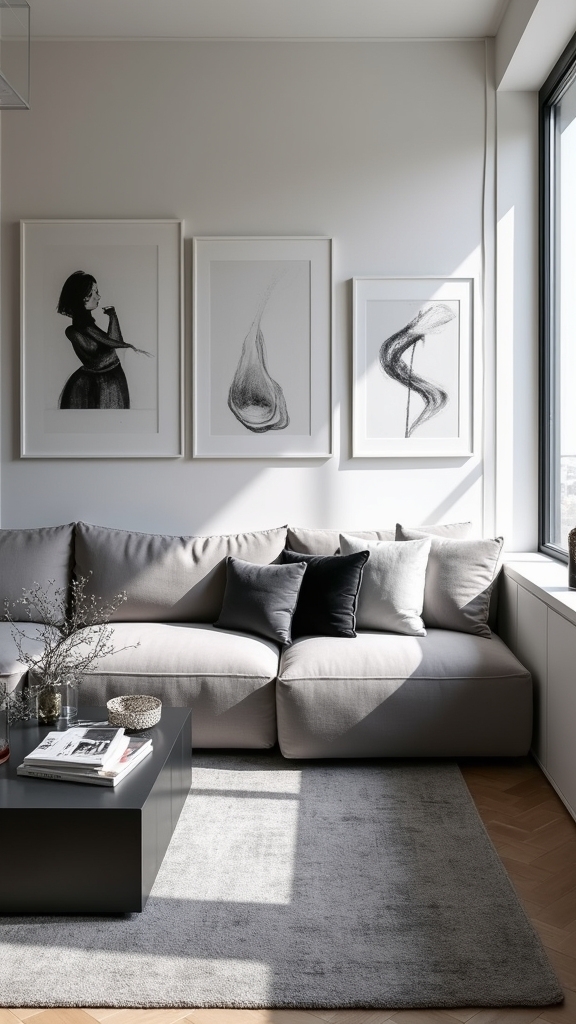 grey sofas enhance versatility