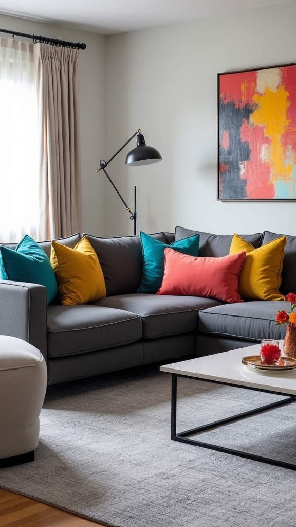 grey soft furnishings enhance aesthetics