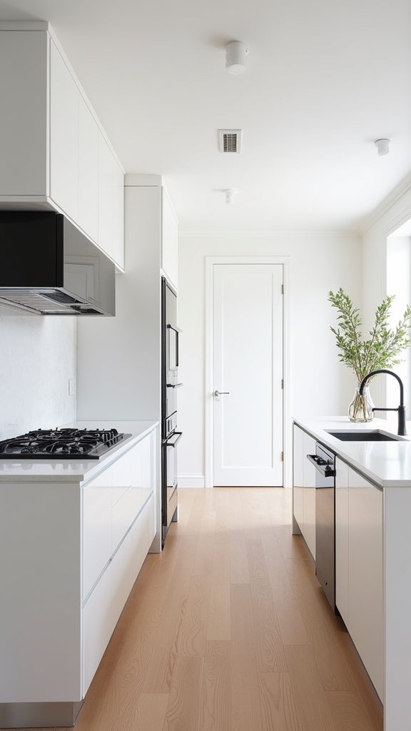 high contrast contemporary kitchen design