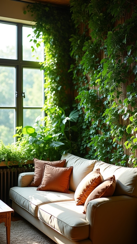 indoor climbing plants integration