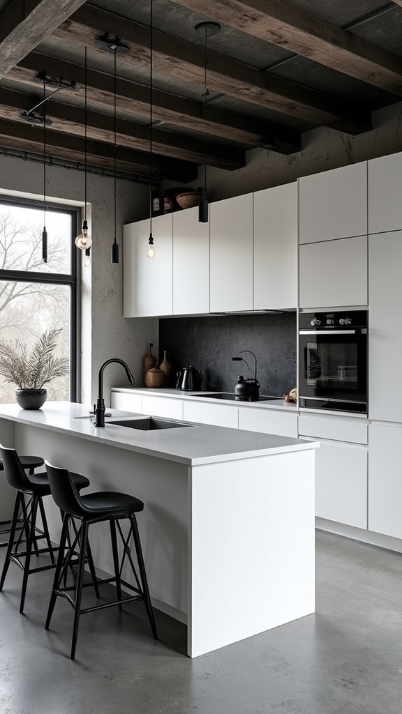 industrial chic kitchen design