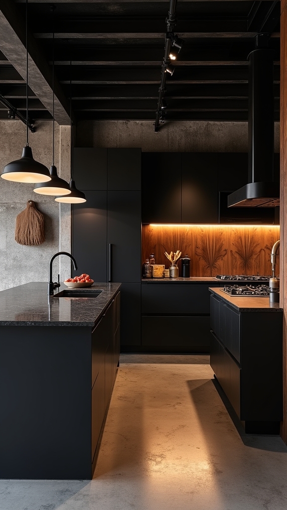 industrial chic kitchen design