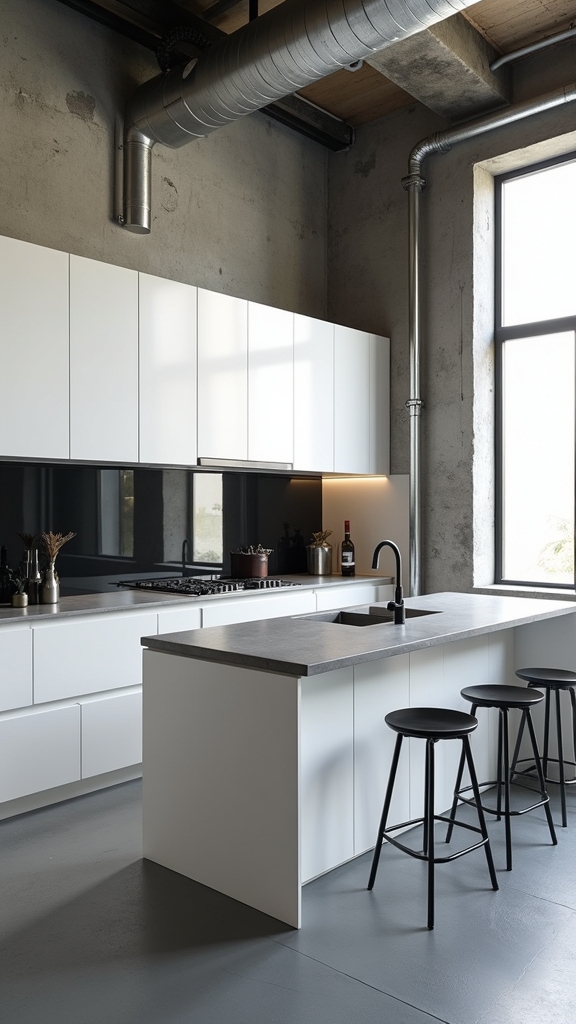 industrial chic kitchen design