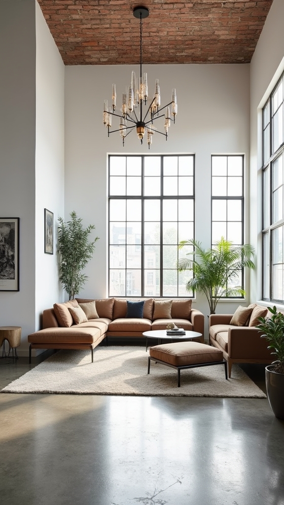 industrial chic white walls