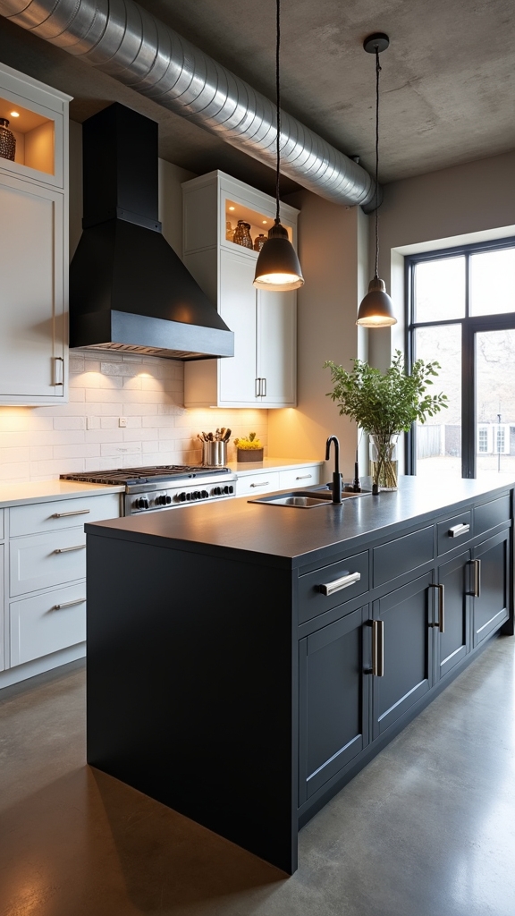 industrial kitchen design elements