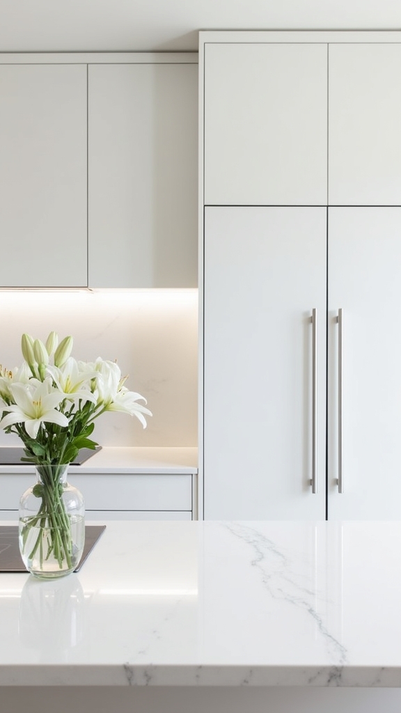 integrated minimalist kitchen design