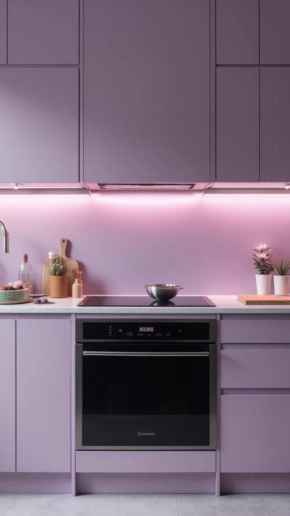 lavender enhances modern kitchens