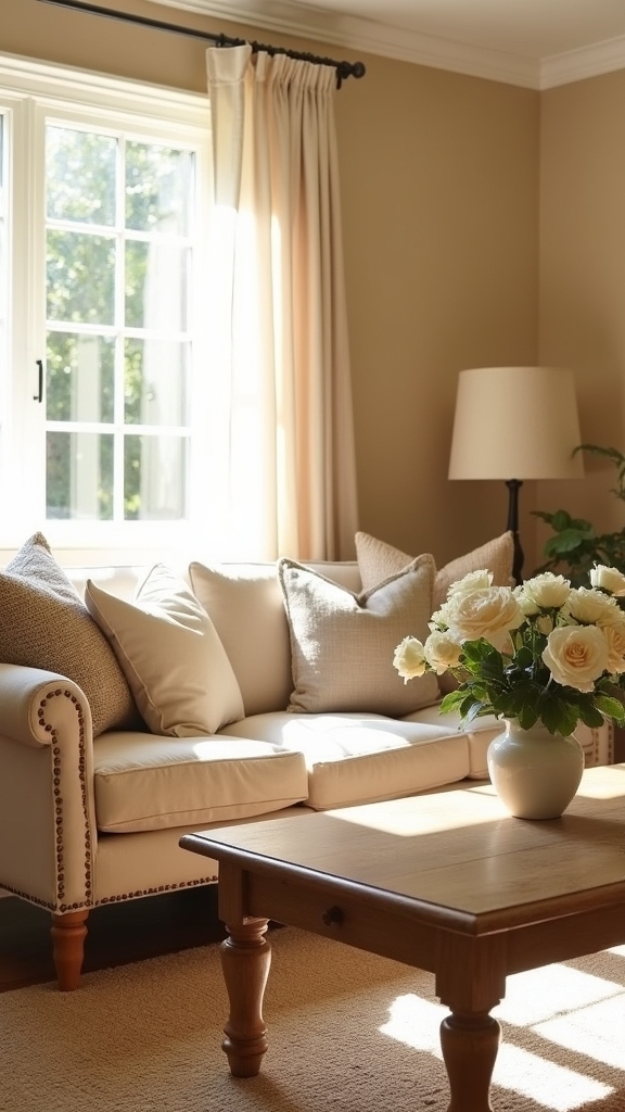 layered beige tones warmth