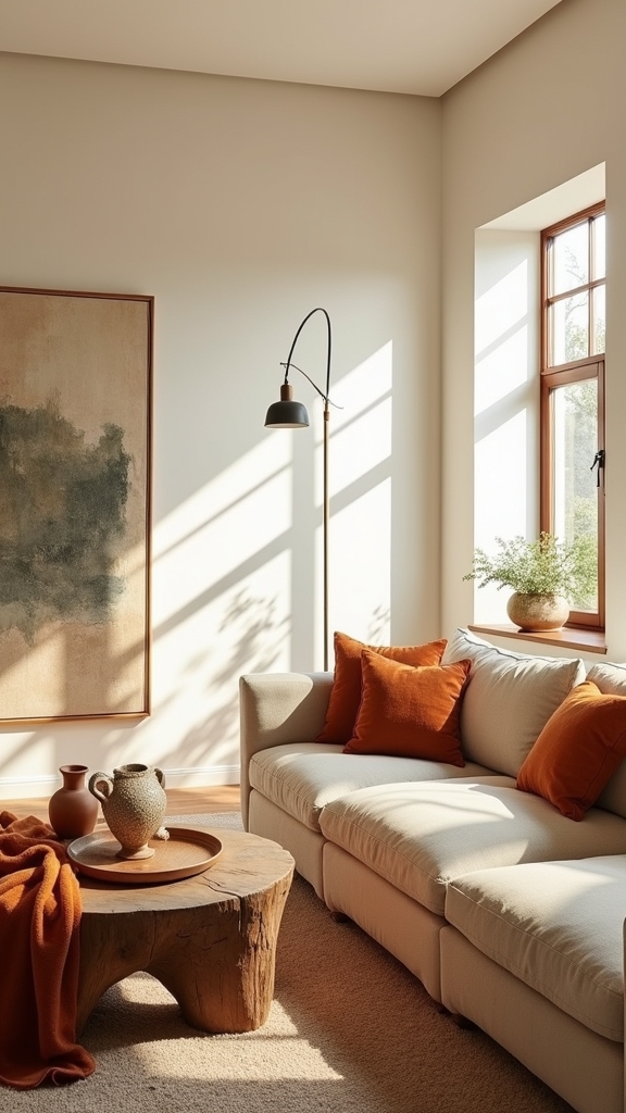 layered earth tones warmth