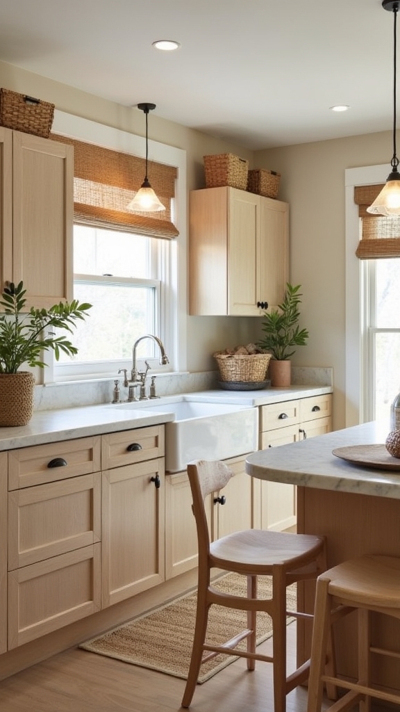 layered natural textures enhance warmth