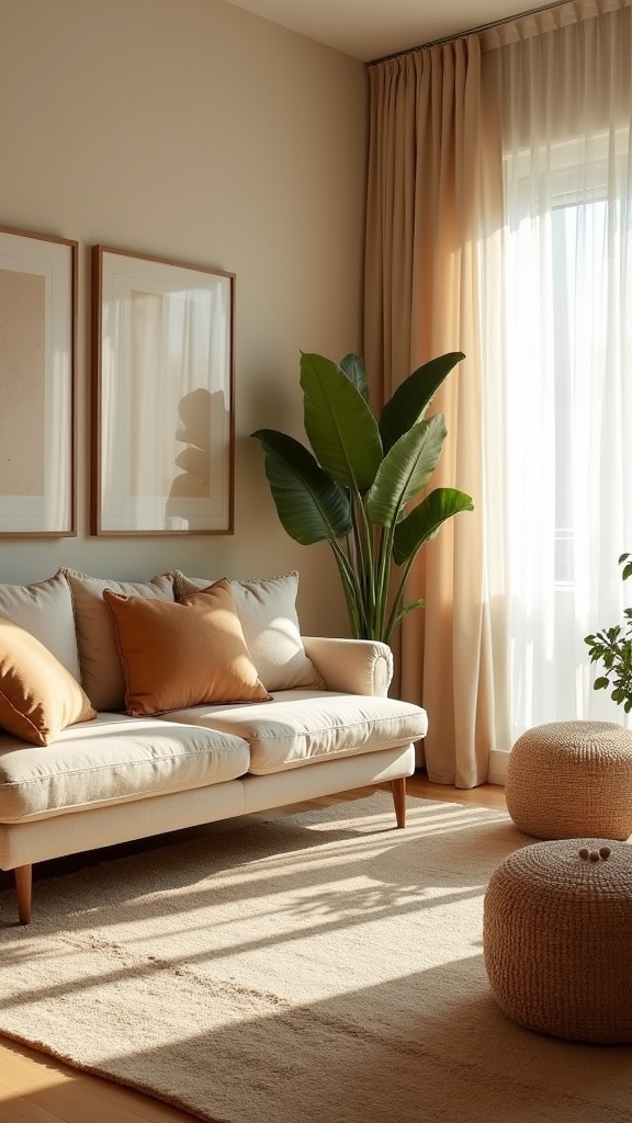 layered shades of beige