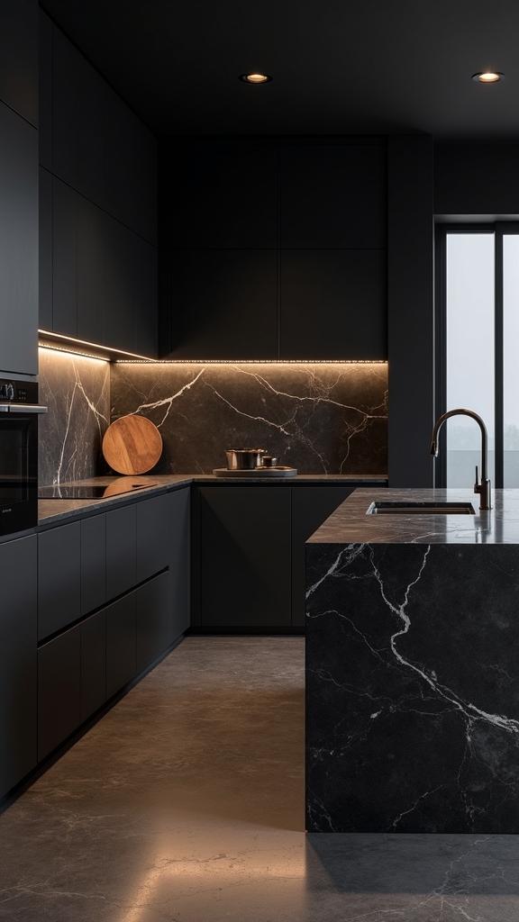led lighting enhances kitchens