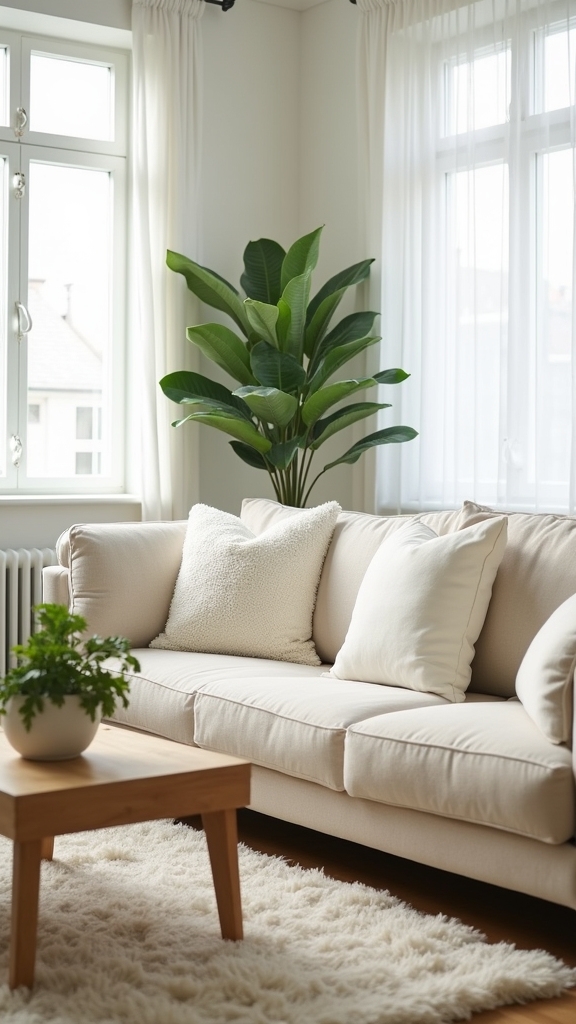 light beige couch decor