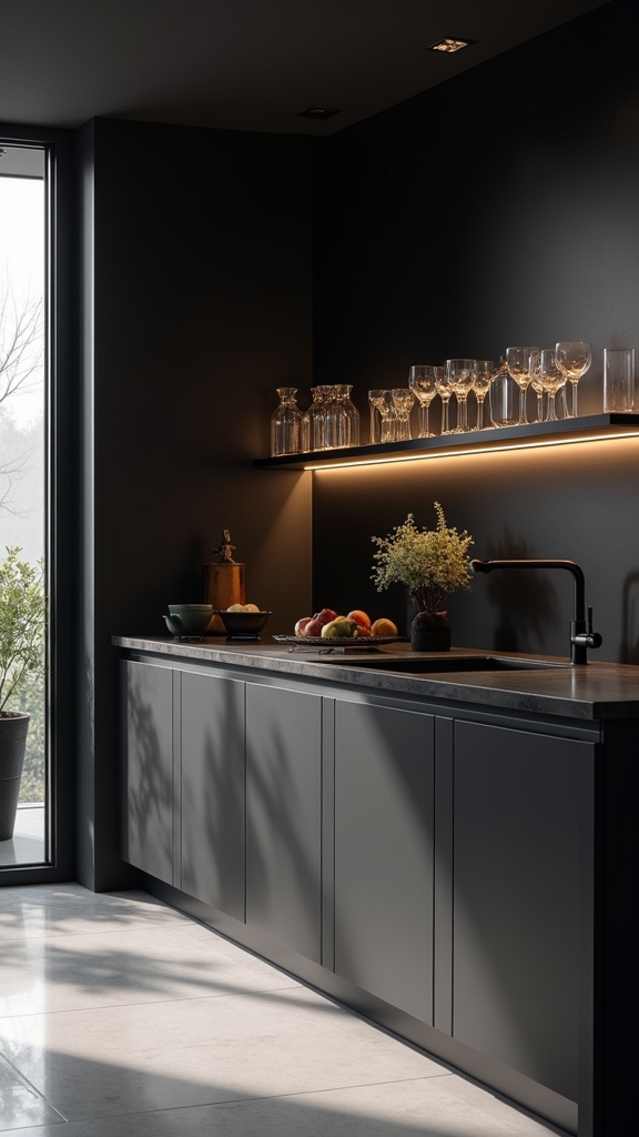 light enhancing glass elements