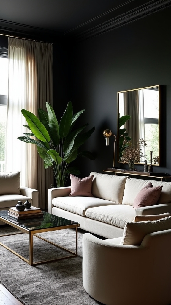 light furniture balances black