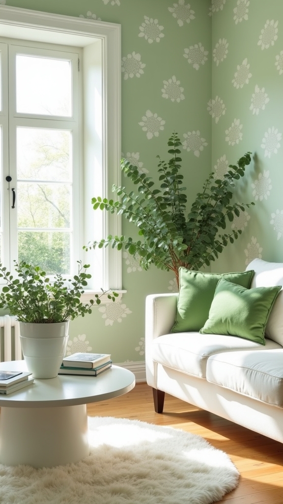 light green and white elegance