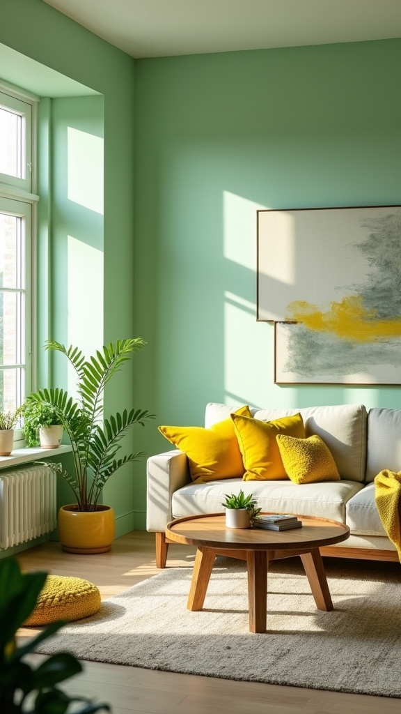 light green buttercup yellow