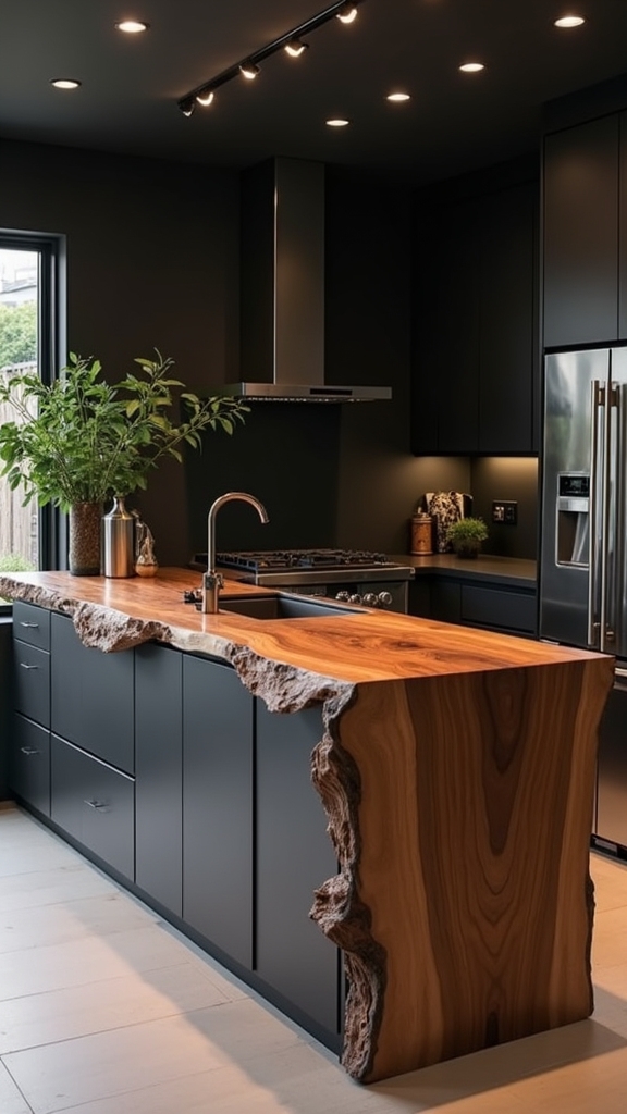 live edge wood elegance