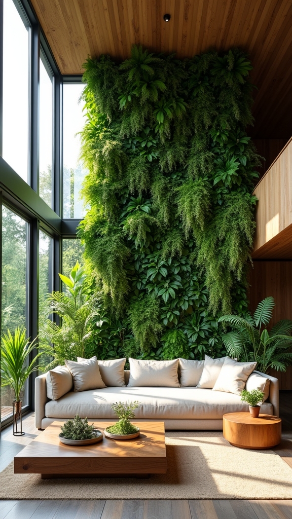 lush green accent walls