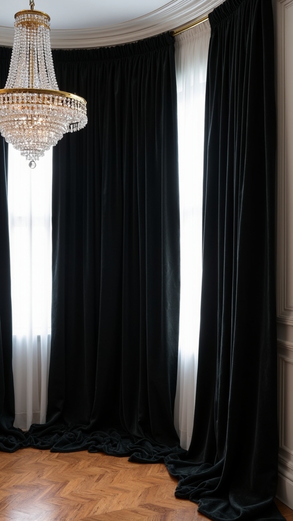 luxurious black and gold