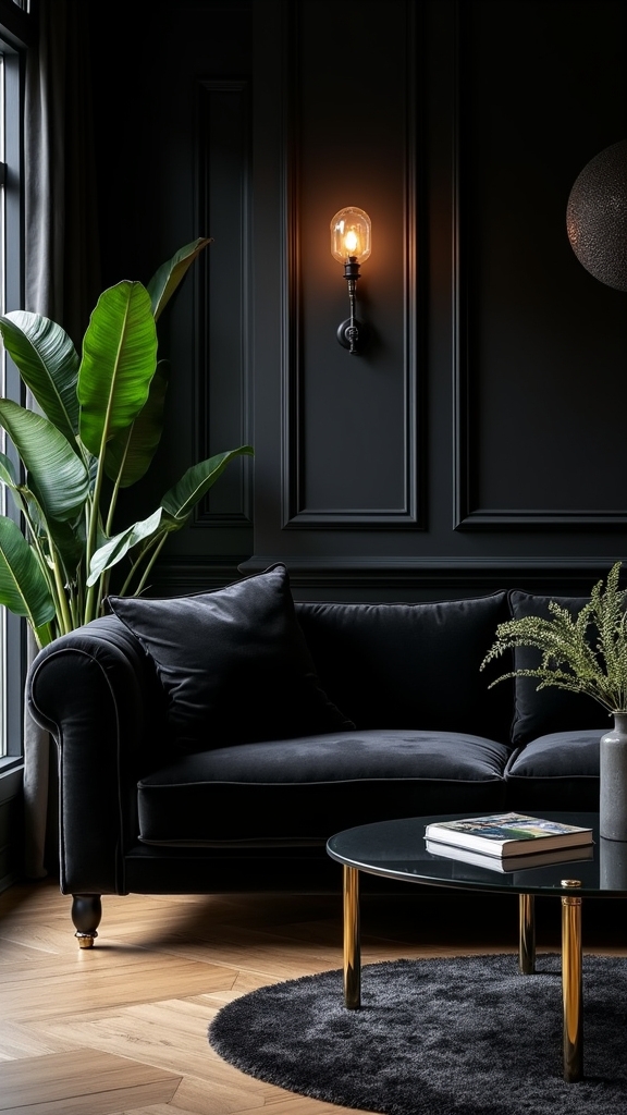 luxurious black velvet elegance