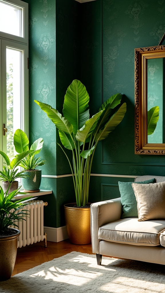 luxury green and gold