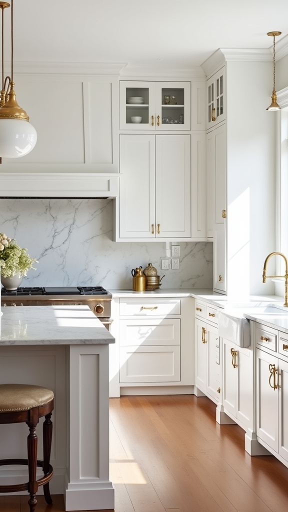 marble enhances luxury kitchens