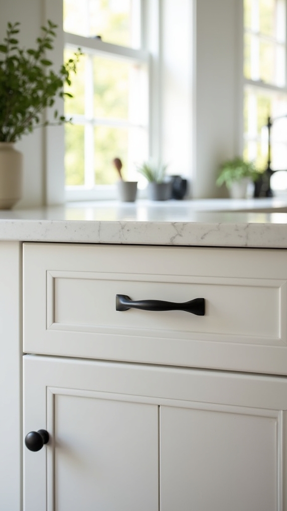 matte black bow handles