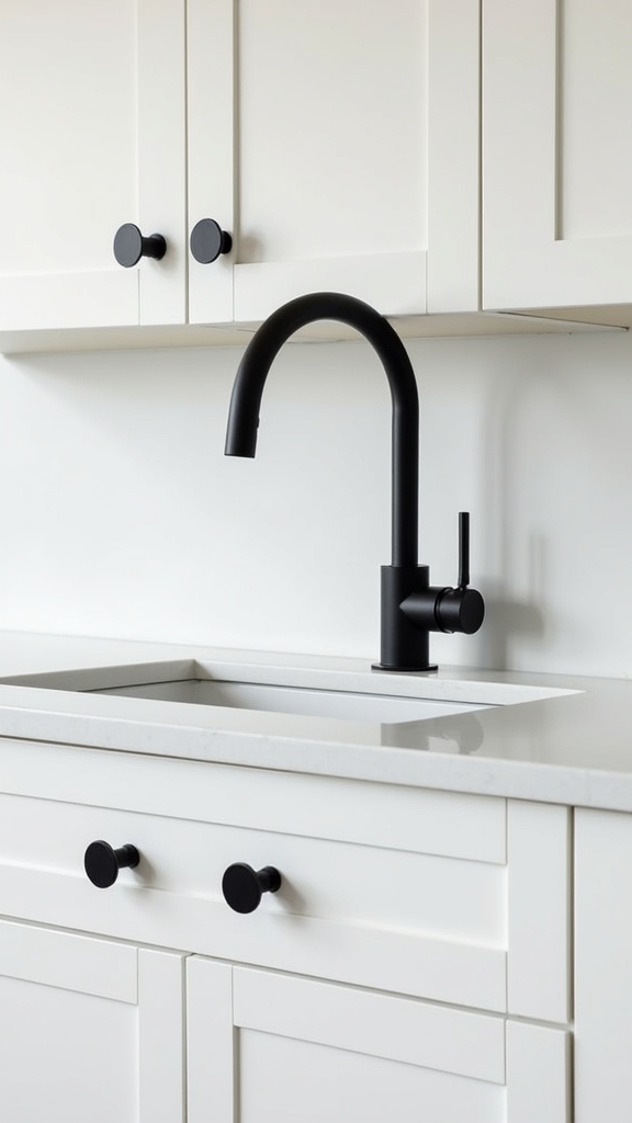 matte black kitchen elegance