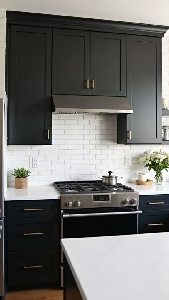 matte black modern kitchen