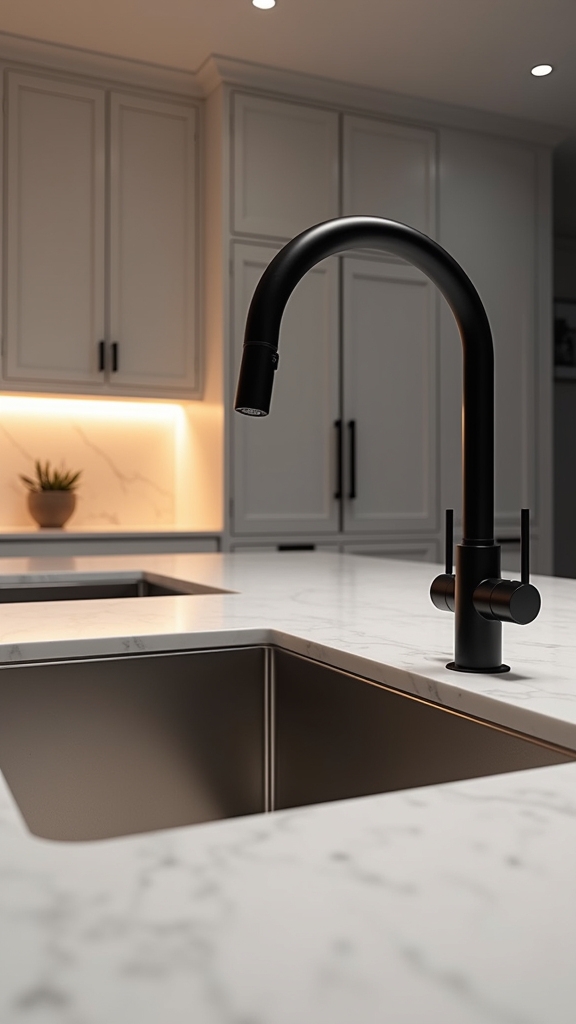 matte black stainless kitchen upgrade