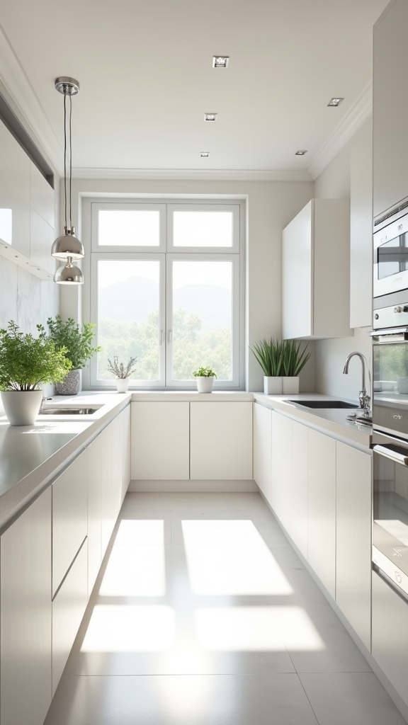matte gloss kitchen design contrast