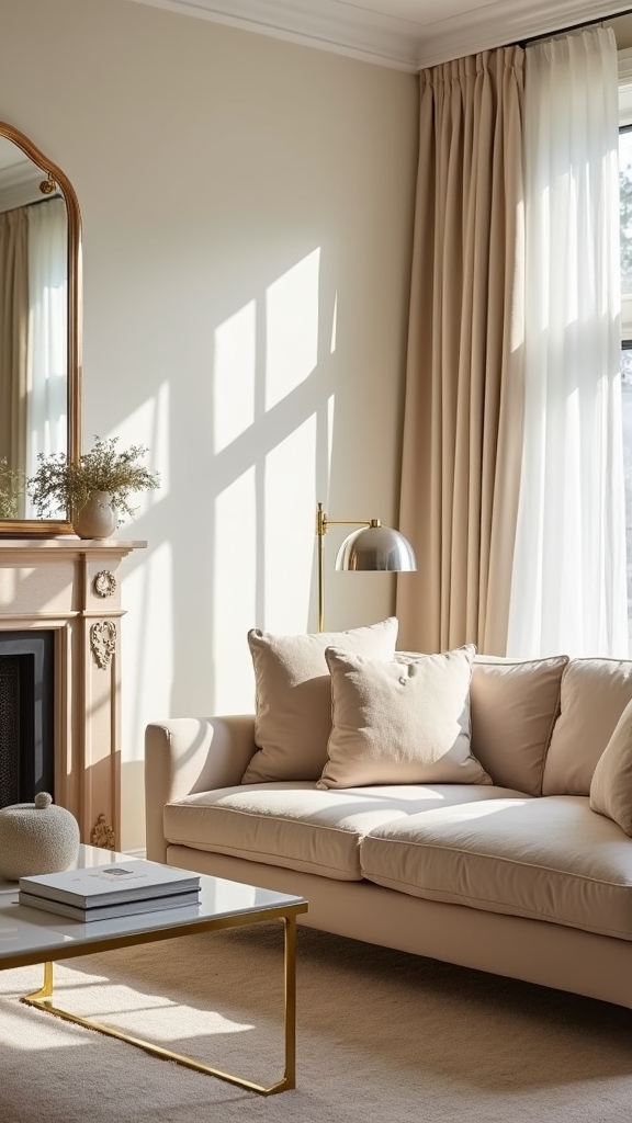 metallic accent furniture elegance