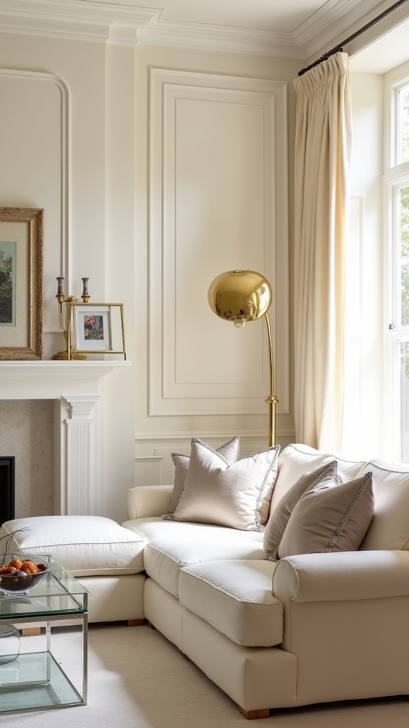 metallic accents enhance elegance