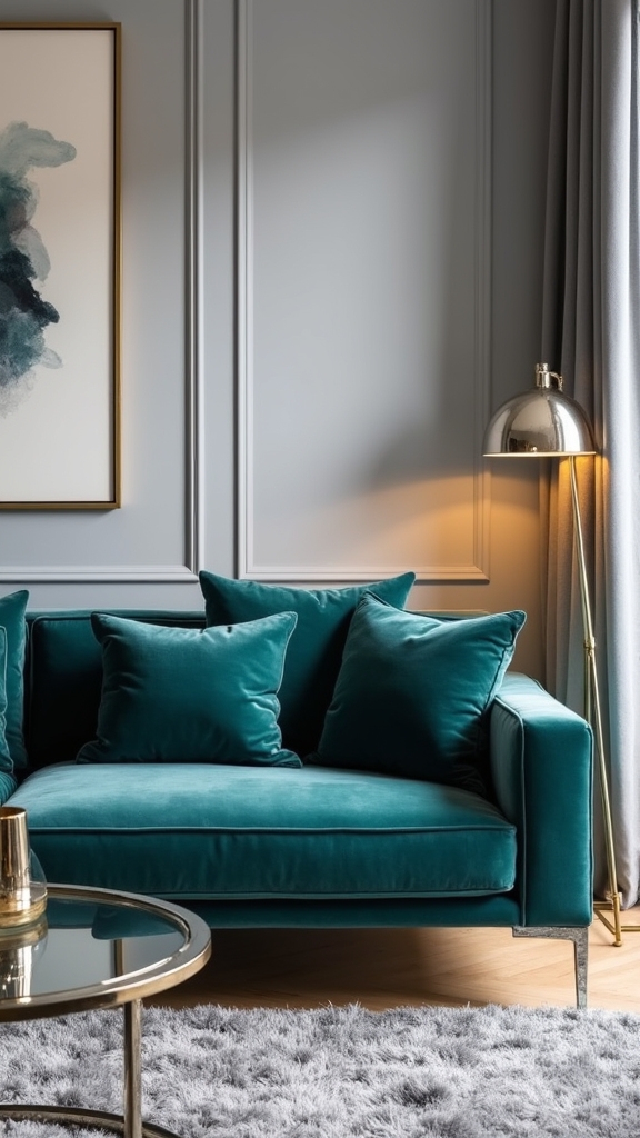 metallic accents enhance sophistication