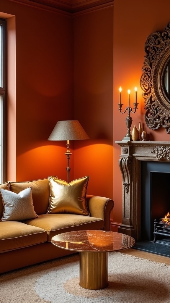 metallic accents enhance sophistication